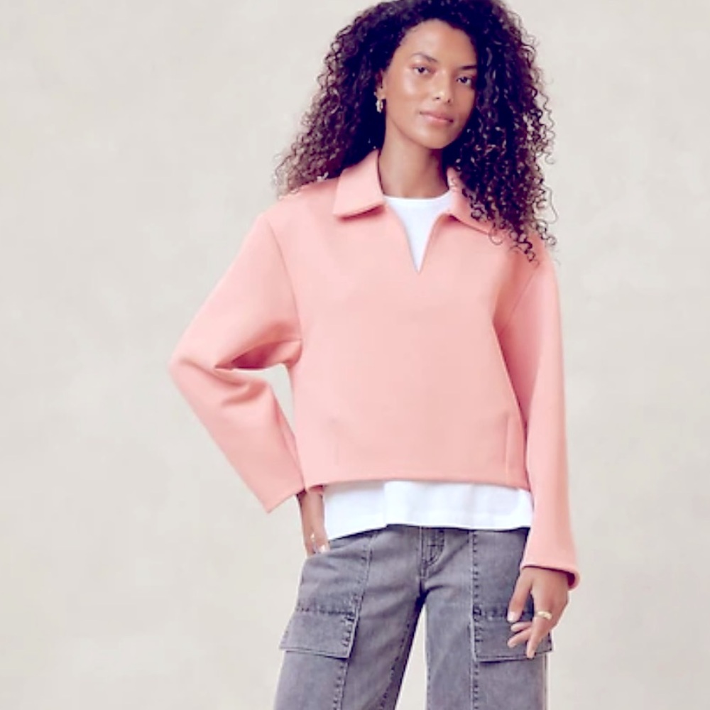 Banana Republic Factory Scuba Popover Jacket